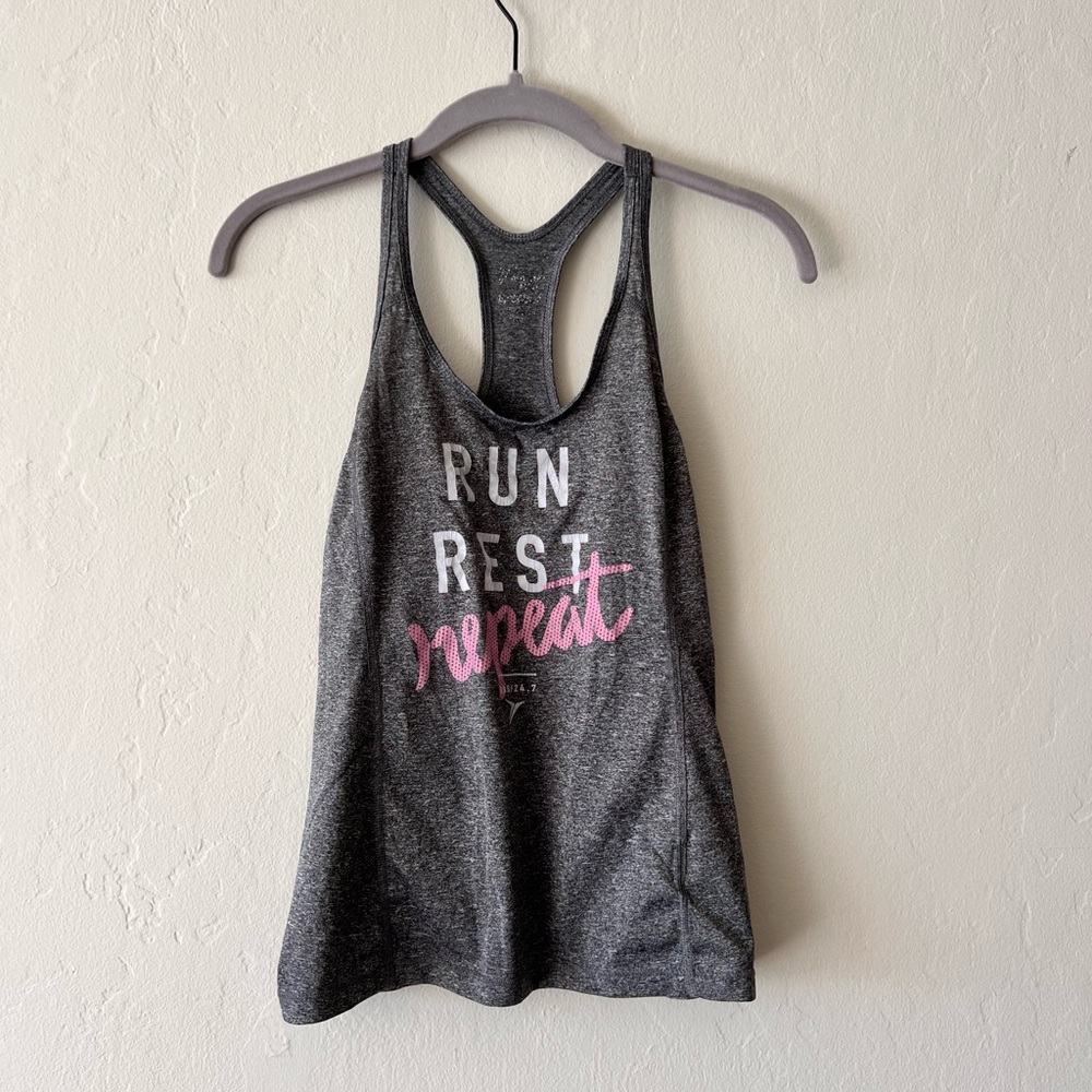 Old Navy Charcoal Racerback Tank Top